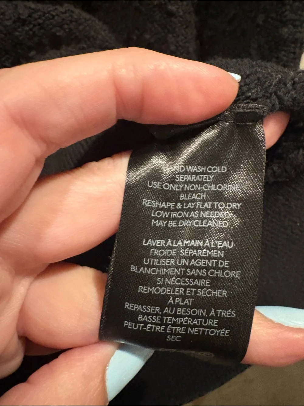 Free People Found My Friend Black Boucle Pullover Sweatshirt